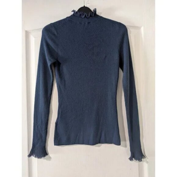 Ted Baker | Dvana ribbed turtleneck with frilled detail - Picture 3 of 14